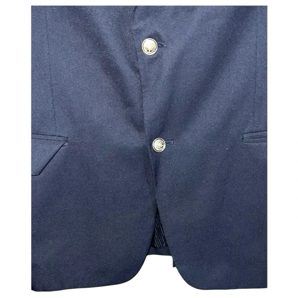 Haggar Sport Coat Blazer Men’s Size 44 Regular Blue 2 Button